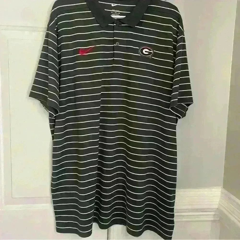 Nike Georgia Bulldogs UGA Team Issue Coach Kirby Smart Polo Shirt Mens NEW